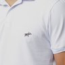 polo jonny size com elastano basica bordado branco 0017b