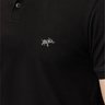 polo jonny size com elastano basica bordado preto 0017b