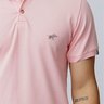polo jonny size com elastano basica bordado rosa 0017b
