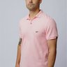 polo jonny size com elastano basica bordado rosa 0017c