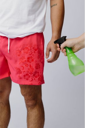 shorts praia boxer masculino curto magic stamp jonny size pink 0018e