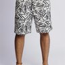 shorts praia boxer masculino longo estampado jonny size branco longo 11 b