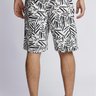 shorts praia boxer masculino longo estampado jonny size branco longo 11 d