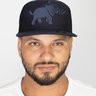 bone institucional tela elefante snapback aba reta marinho b
