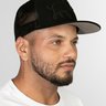 bone institucional tela elefante snapback aba reta preto b