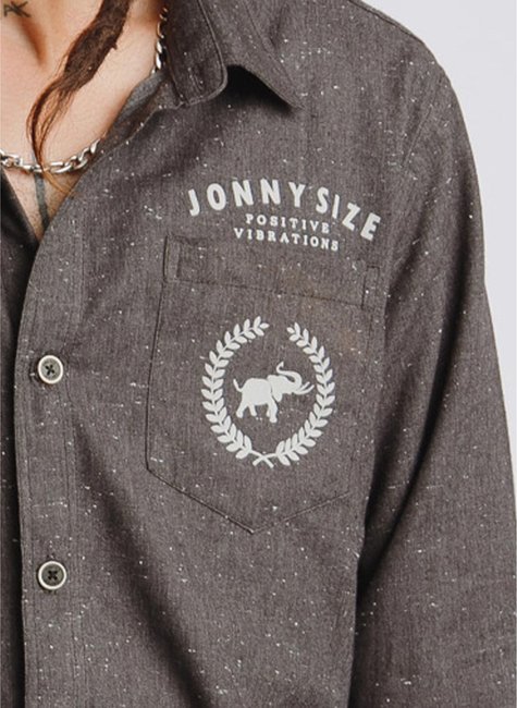 camisa masculina ml stage positive vibrations jonny size c