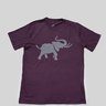 camiseta basica borgonha estampa elefante 0006a