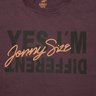 camiseta borgonha asphalt yes iam different jonny size 0124b