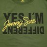 camiseta verde asphalt yes iam different jonny size 0124b