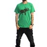 camiseta masculina algodao basica elefante verde 00006a