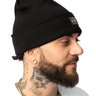 gorro jonny size roots tricot c dobra e etiqueta preto b