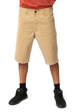 bermuda js institucional 5 pockets sarja cor firme basic caqui 0056 a