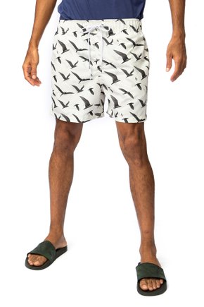 shorts praia boxer js curta asphalt full print gaivotas p b 0030a
