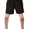 shorts praia boxer masculino medio liso elastico jonny size preto 0039c