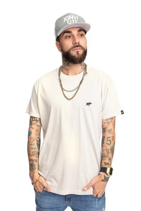 camiseta jonny size institucional elefantinho stone palha 0022b