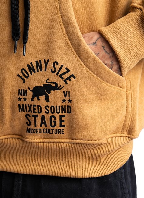 moletom stage com capuz jonny size estampa manga mostarda 6