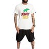 camiseta jonny size rasta js logomania giz stone offwhite 0160a